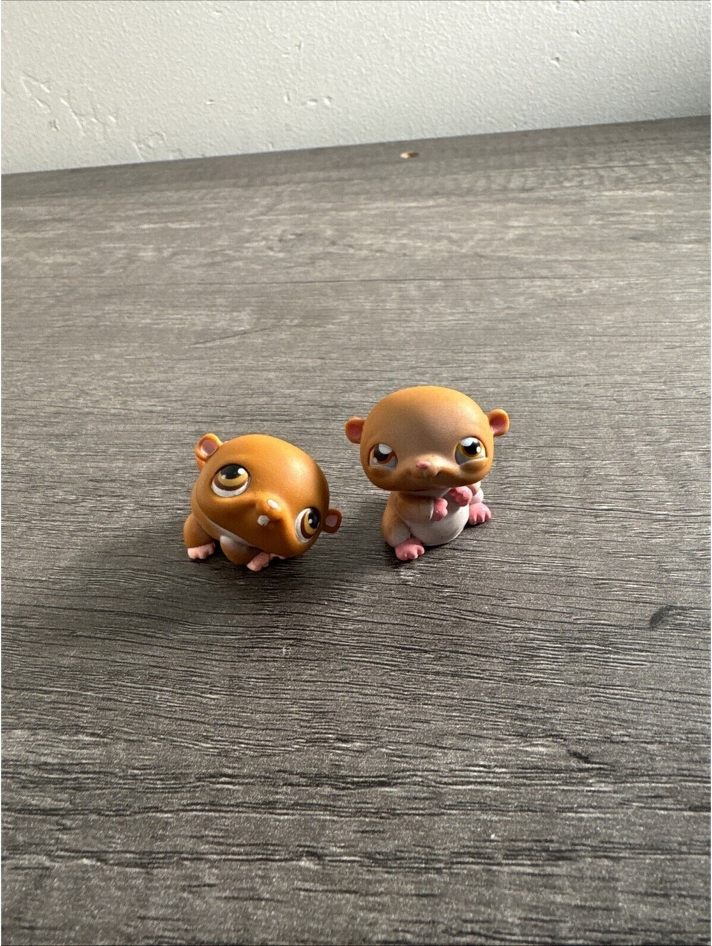 Happy Hamster Set #35 # 36 AUTHENTIC Littlest Pet Shop LPS Standing Bobbleheads